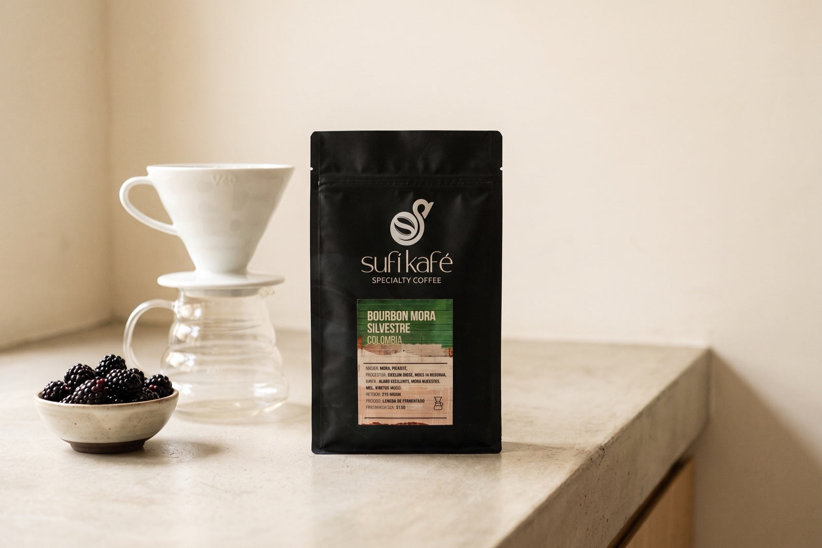 Bourbon Mora Silvestre Colombia de Sufí Kafé