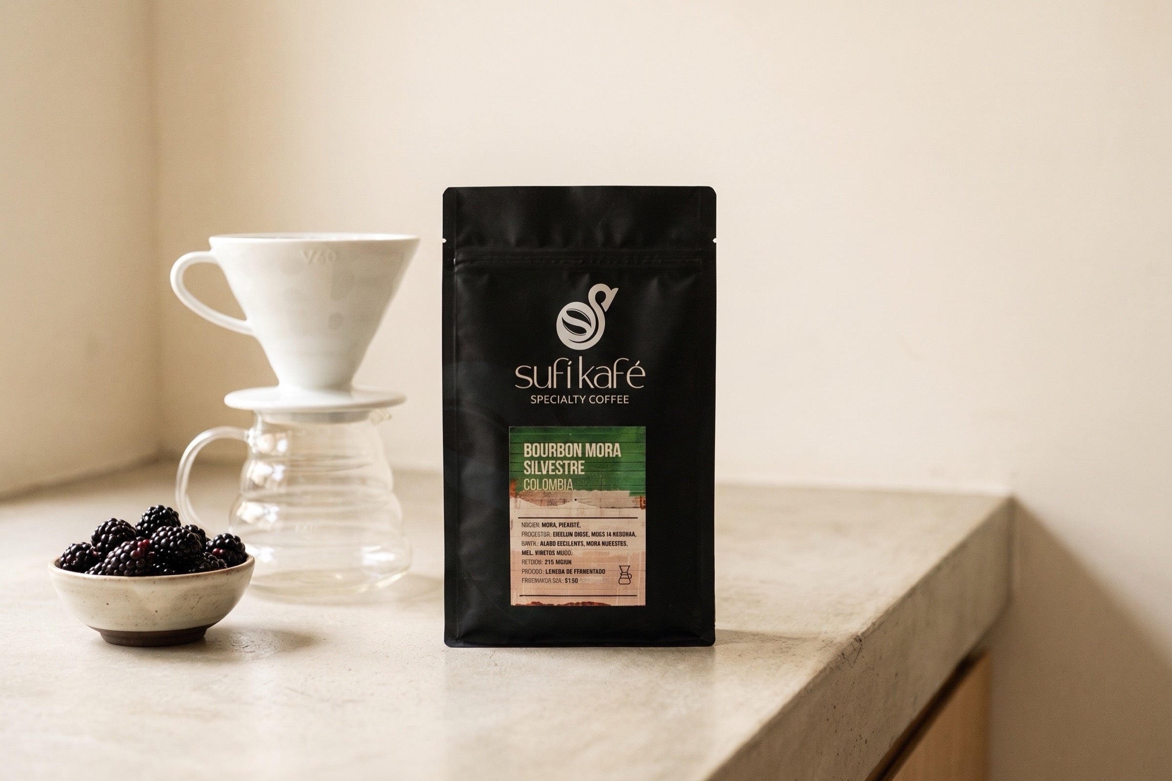 Bourbon Mora Silvestre Colombia de Sufí Kafé